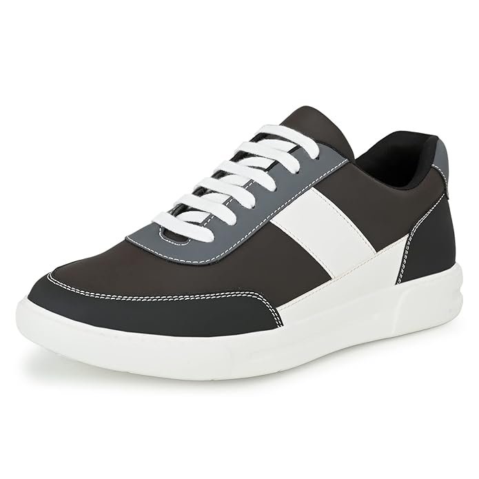 Centrino Canvas Shoes for Men Sneakers | Casual Shoes for Man Stylish | Lightweight Lace-Up Design with Cushioned Insole | Breathable Comfortable Walking Shoes | Anti-Skid Sole | Mens Sneaker Shoes (3211)