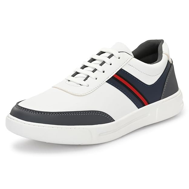 Centrino Shoes for Men Stylish | Sneakers for Man Casual | All-Day Comfort Lightweight Lace-Up Walking Shoes | Soft Cushioned Insole | Breathable Canvas Sneaker Shoes for Men | Anti-Skid Mens Shoes (6313)