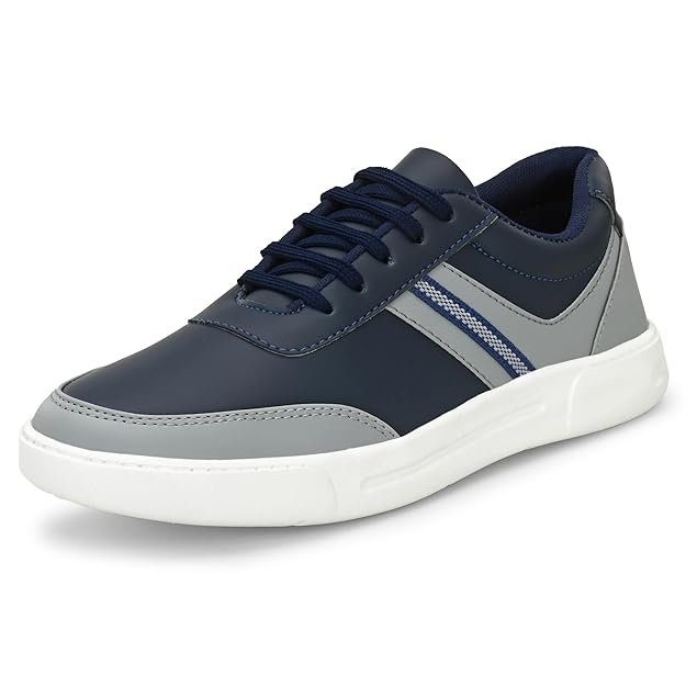 Centrino Shoes for Men Stylish | Sneakers for Man Casual | All-Day Comfort Lightweight Lace-Up Walking Shoes | Soft Cushioned Insole | Breathable Canvas Sneaker Shoes for Men | Anti-Skid Mens Shoes (6313)