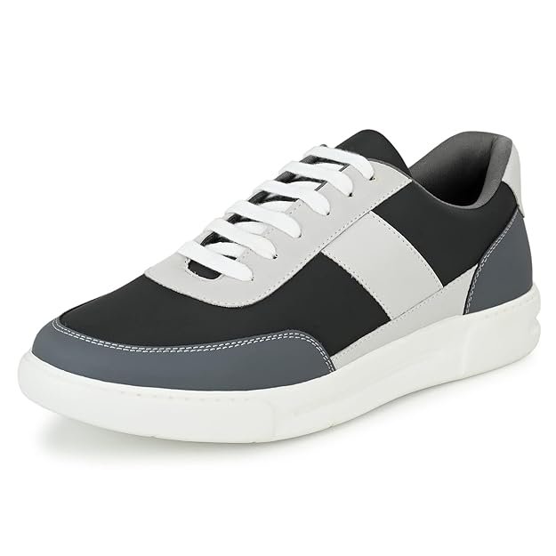 Centrino Canvas Shoes for Men Sneakers | Casual Shoes for Man Stylish | Lightweight Lace-Up Design with Cushioned Insole | Breathable Comfortable Walking Shoes | Anti-Skid Sole | Mens Sneaker Shoes (3211)