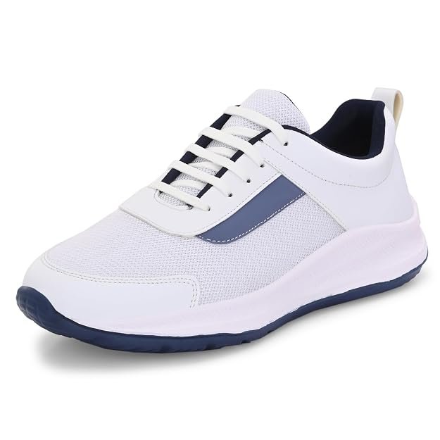 Centrino Chunky Sneakers for Men | Shoes for Man Stylish | Trendy Platform Lace-Up Casual Walking Shoes | Cushioned Insole | Lightweight Breathable Comfortable Canvas Sneaker Shoes | Mens Shoes Thick (6821)