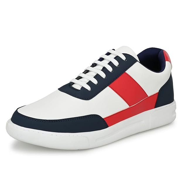 Centrino Canvas Shoes for Men Sneakers | Casual Shoes for Man Stylish | Lightweight Lace-Up Design with Cushioned Insole | Breathable Comfortable Walking Shoes | Anti-Skid Sole | Mens Sneaker Shoes (3211)