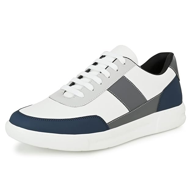 Centrino Canvas Shoes for Men Sneakers | Casual Shoes for Man Stylish | Lightweight Lace-Up Design with Cushioned Insole | Breathable Comfortable Walking Shoes | Anti-Skid Sole | Mens Sneaker Shoes (3211)