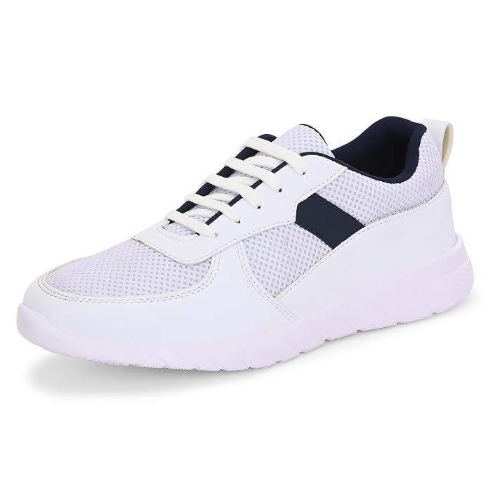 Centrino Lightweight Sneakers for Men | Shoes for Man Stylish | Casual Breathable Lace-Up Canvas Walking Shoes | Cushioned Insole for All-Day Comfort | Anti-Skid Sole | Comfortable Mens Shoes Daily (6822)