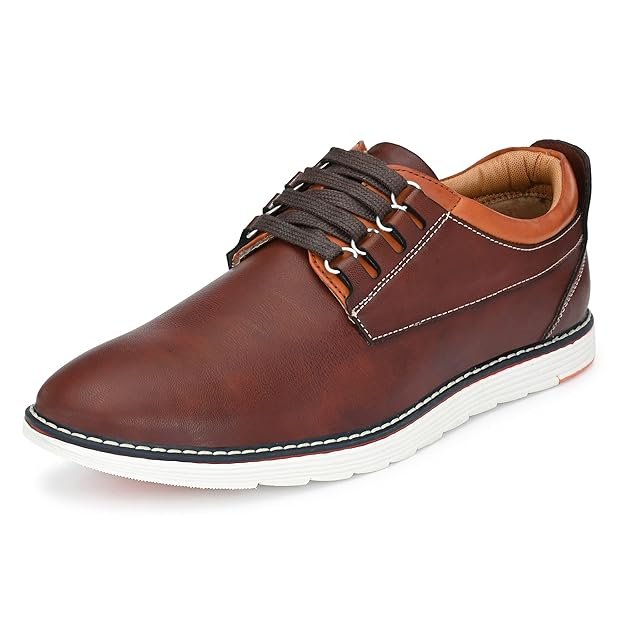 Centrino Formal Shoes for Men | Shoes for Man Stylish | Lace-Up Derby with Cushioned Insole | Lightweight Comfortable Office Leather Shoes | Mens Formal Shoes for Business Wear & Daily Professional Use (3323)