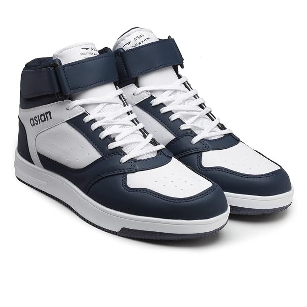 ASIAN Basket-14 Men’s Sporty Mid-Top Sneakers with Memory Foam Cushioning | Durable Grip Sole and Athletic Design for Basketball and Casual Wear