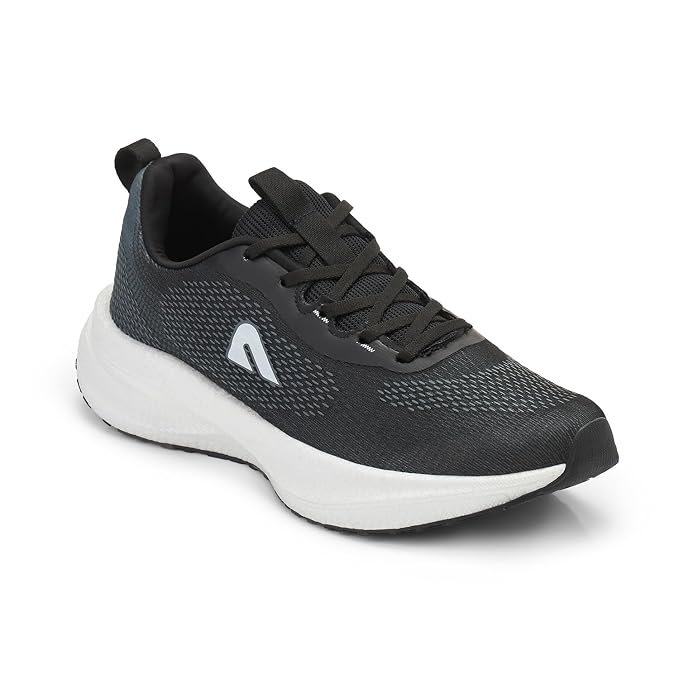 Boldfit Running Shoes for Man Soft Sole Sports Shoes for Men Running Light Weight Shoe for Men Sports Anti Slip Gym Shoe for Man Workout mesh Gym Footwear, Black - 09