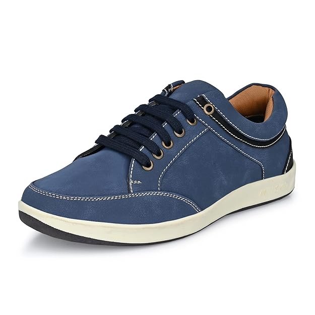 Centrino Sneakers for Man | Shoes for Man Stylish Casual | Lightweight Lace-Up Walking Shoes for Men | Cushioned Insole | Breathable Comfortable Mens Shoes | Anti-Skid Canvas Sneakers (3322)
