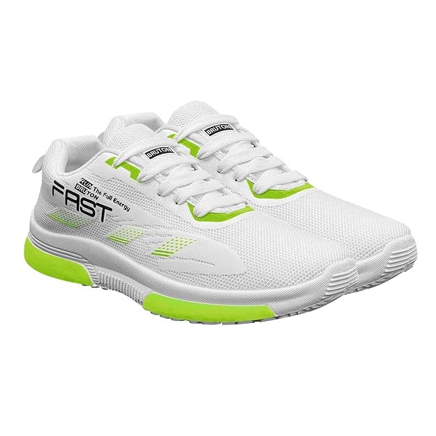 BRUTON Men's World Trending Shoes Running, Casual, Gym, Occasions, Sports Shoes - White
