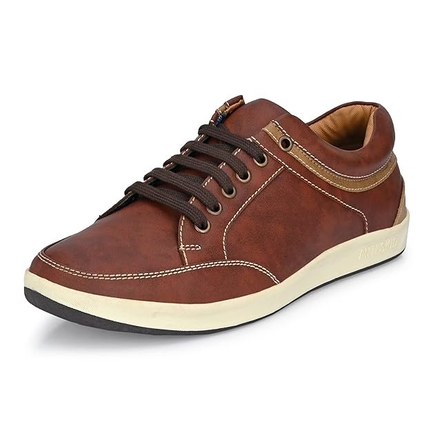 Centrino Sneakers for Man | Shoes for Man Stylish Casual | Lightweight Lace-Up Walking Shoes for Men | Cushioned Insole | Breathable Comfortable Mens Shoes | Anti-Skid Canvas Sneakers (3322)