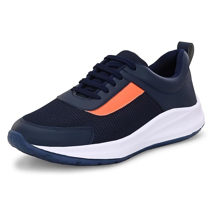 Centrino Chunky Sneakers for Men | Shoes for Man Stylish | Trendy Platform Lace-Up Casual Walking Shoes | Cushioned Insole | Lightweight Breathable Comfortable Canvas Sneaker Shoes | Mens Shoes Thick (6821)