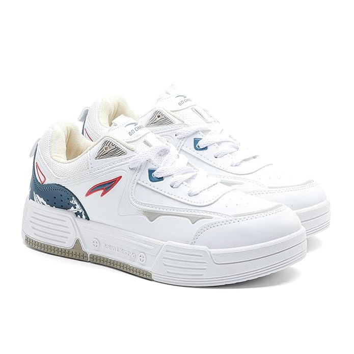 ASIAN Lifestyle-02 Men’s Stylish Sneakers | Comfortable Sporty Sneakers with PU Upper & Cushioned Insole | Ideal for Gym, Walk, Travel, & Casual Wear