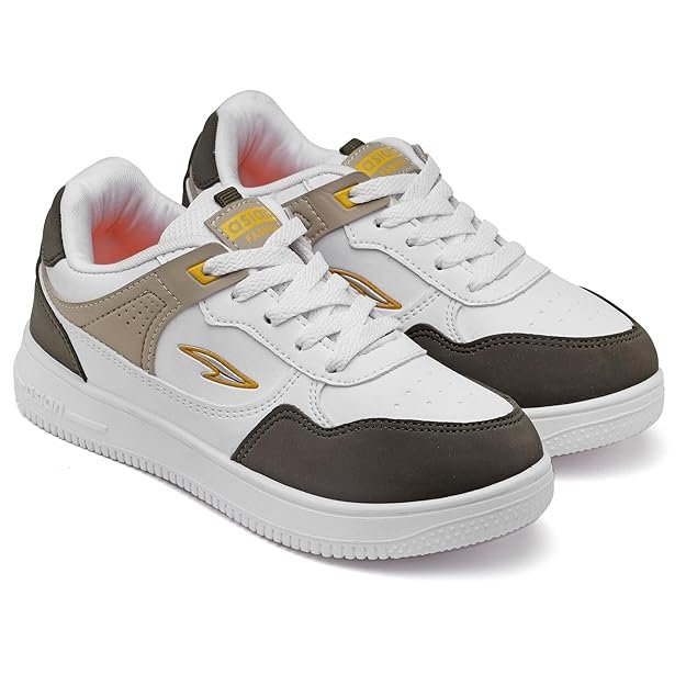 ASIAN Boston-01 Stylish Casual Sneakers for Men & Boys | Cushioned Comfort, Trendy Design, Lace-Up Sneakers