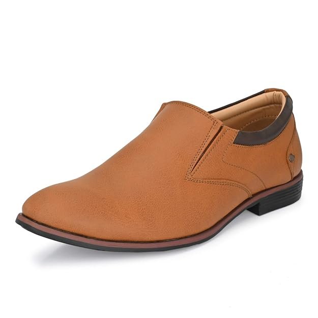 Men's Classic Moccasins Non-Lace Up Formal Shoes for Office, Party,Wedding
