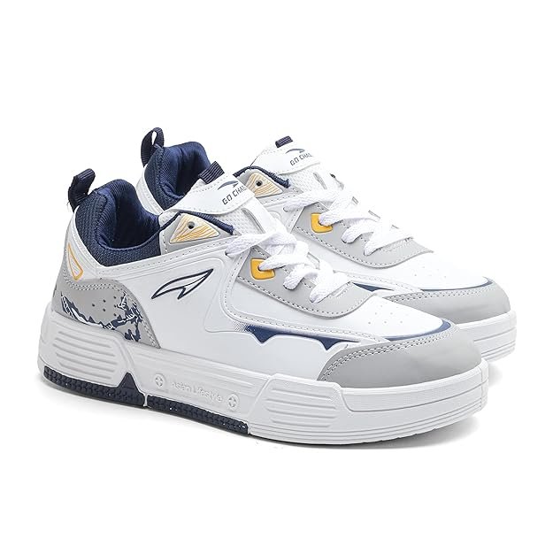 ASIAN Lifestyle-02 Men’s Stylish Sneakers | Comfortable Sporty Sneakers with PU Upper & Cushioned Insole | Ideal for Gym, Walk, Travel, & Casual Wear