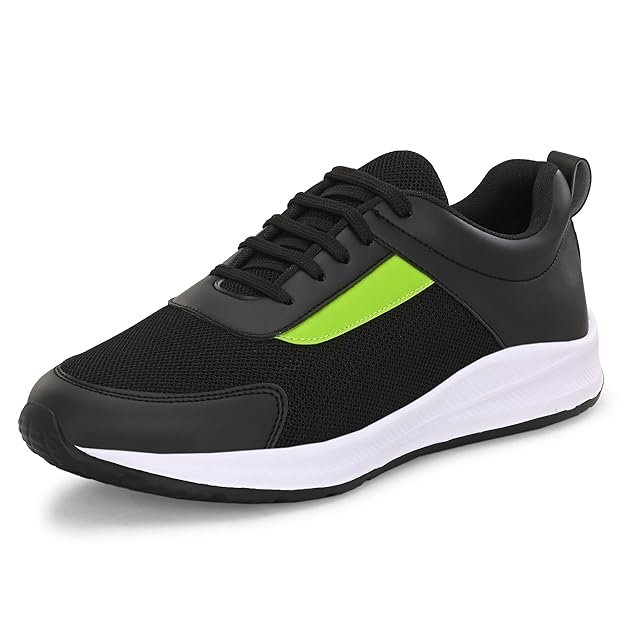 Centrino Chunky Sneakers for Men | Shoes for Man Stylish | Trendy Platform Lace-Up Casual Walking Shoes | Cushioned Insole | Lightweight Breathable Comfortable Canvas Sneaker Shoes | Mens Shoes Thick (6821)
