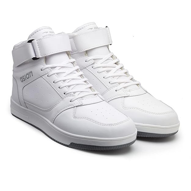 ASIAN Basket-14 Men’s Sporty Mid-Top Sneakers with Memory Foam Cushioning | Durable Grip Sole and Athletic Design for Basketball and Casual Wear