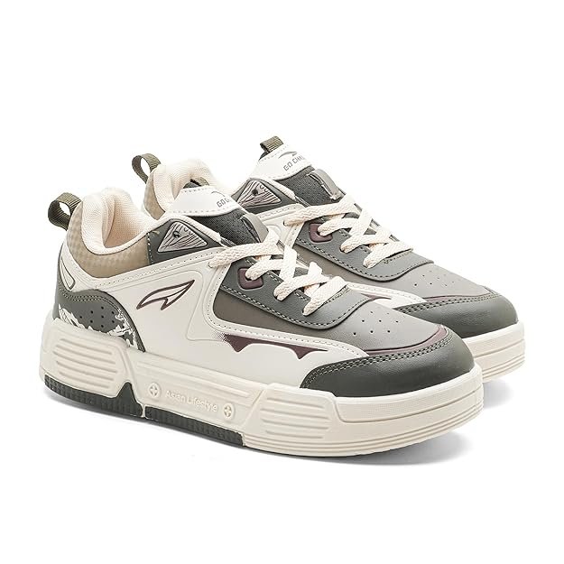 ASIAN Lifestyle-02 Men’s Stylish Sneakers | Comfortable Sporty Sneakers with PU Upper & Cushioned Insole | Ideal for Gym, Walk, Travel, & Casual Wear