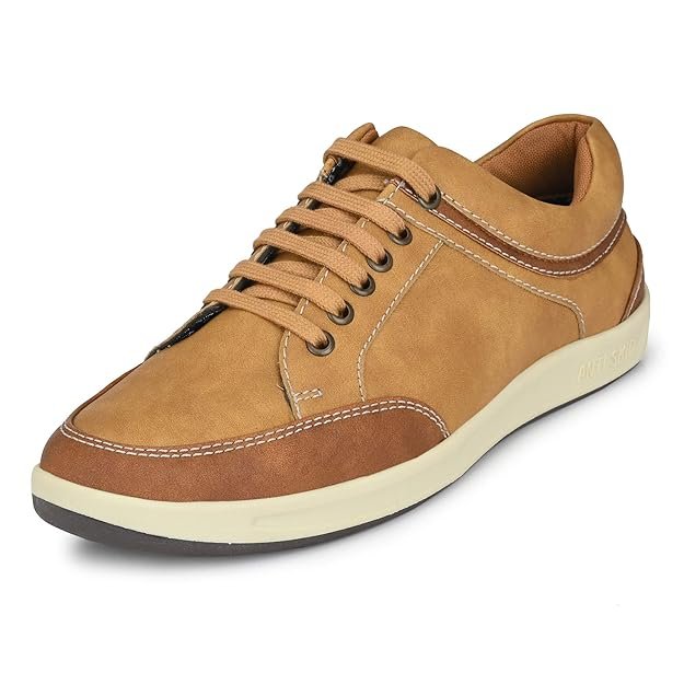 Centrino Sneakers for Man | Shoes for Man Stylish Casual | Lightweight Lace-Up Walking Shoes for Men | Cushioned Insole | Breathable Comfortable Mens Shoes | Anti-Skid Canvas Sneakers (3322)