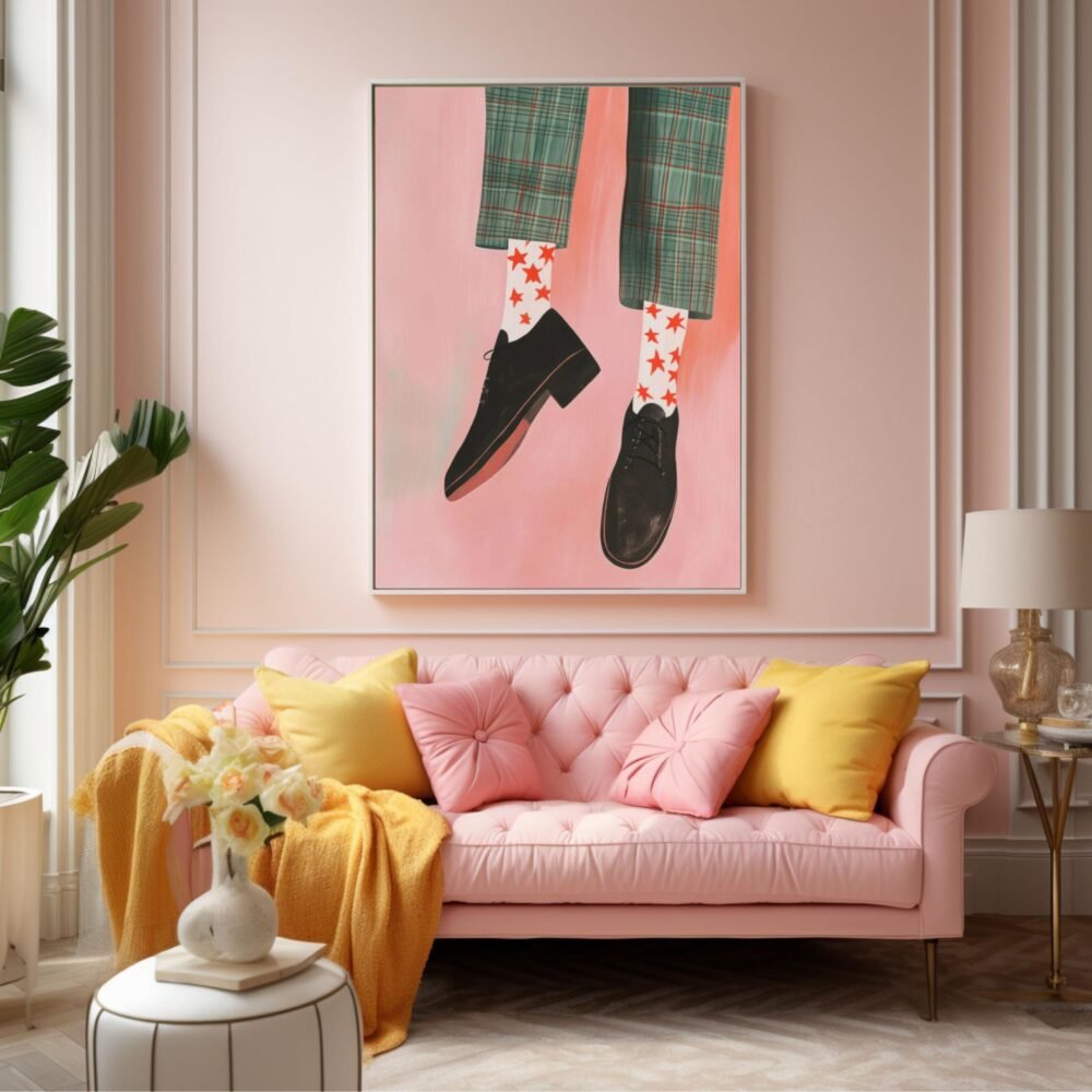 Funny Man Wall Art, Gentleman Wall Art, Modern Vintage Aesthetic, Funny Fashion Poster
