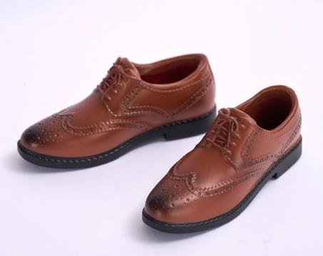 1/6 Scale Male Brogue Suit Leather Shoes Hollow Shoes Model Clothes Accessory Fit 12'' Soldier Action Figure Body Ken