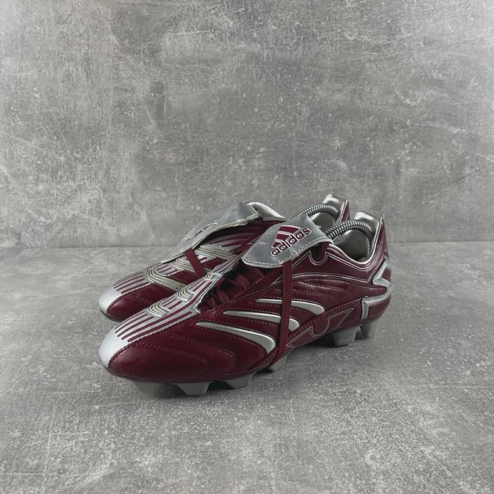 Predator David Beckham Absolion TRX FG Football Boots Burgundy Silver 40