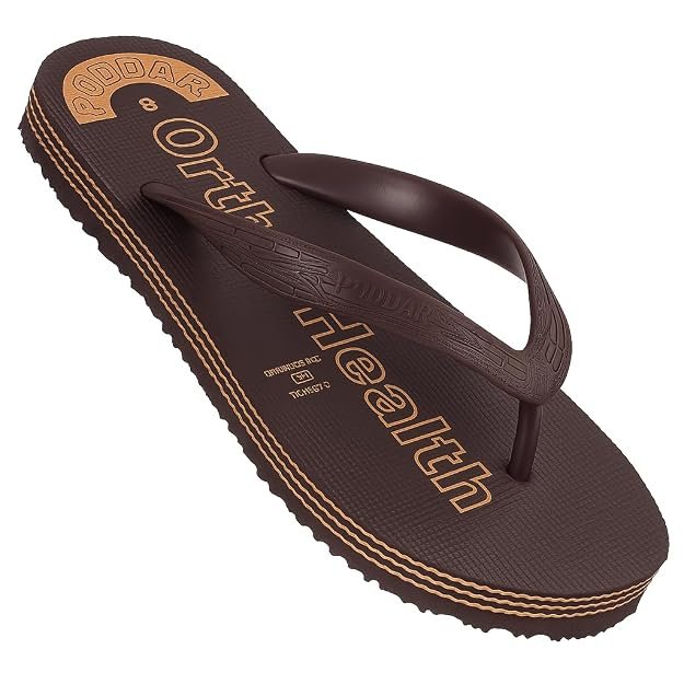 Poddar Orthopedic Arch Support Flip Flops for Men