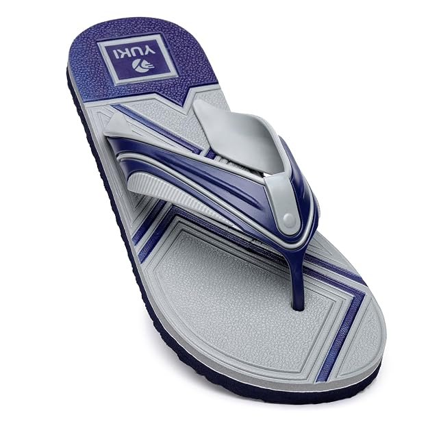 YUKI Non-Slip Rubber Flip Flops for Men