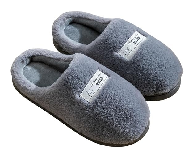 DRUNKEN Warm Fleece-Lined Indoor Slippers Green