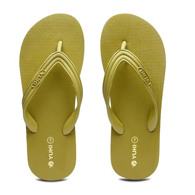 YUKI Unisex Waterproof Rubber Flip Flops