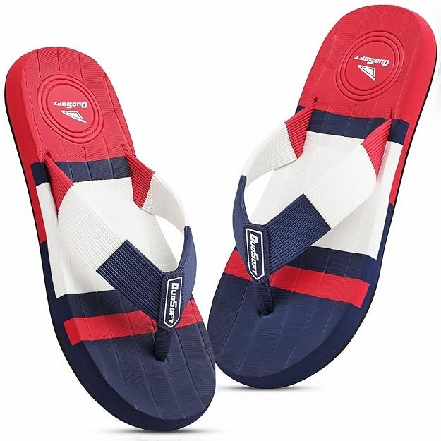 Duosoft Shock-Absorbing Rubber Flip Flops